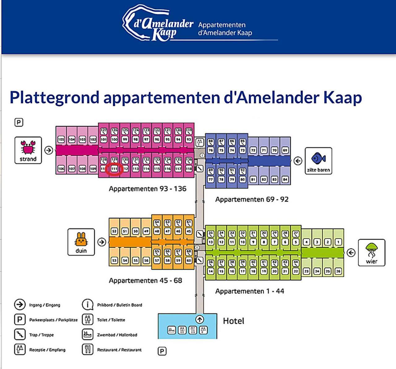 Appartement Ut & Thus, Resort Amelander Kaap Hollum  Exterior photo